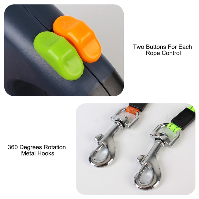 SwivelPaws⢠Dual Pet Leash